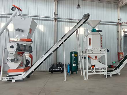 強福機械42型秸稈草顆粒飼料線新疆項目