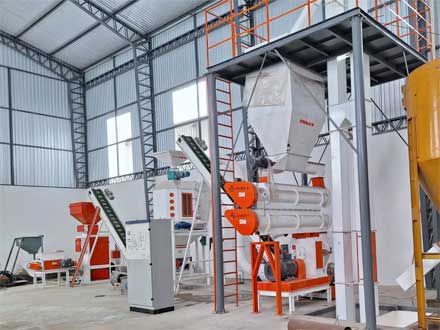 強福生產設備320型飼料顆粒線厄瓜多爾項目