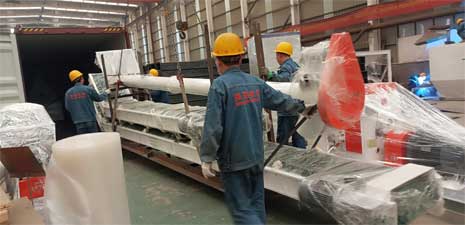 強(qiáng)福機(jī)械32型飼料顆粒生產(chǎn)設(shè)備發(fā)貨南美