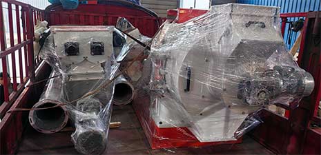 強福機械42型草顆粒飼料線發往新疆