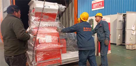 強(qiáng)福機(jī)械55KW飼料機(jī)械粉碎系統(tǒng)發(fā)往秘魯