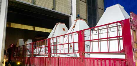 強(qiáng)福生產(chǎn)機(jī)械貓砂線部分設(shè)備發(fā)往開(kāi)封